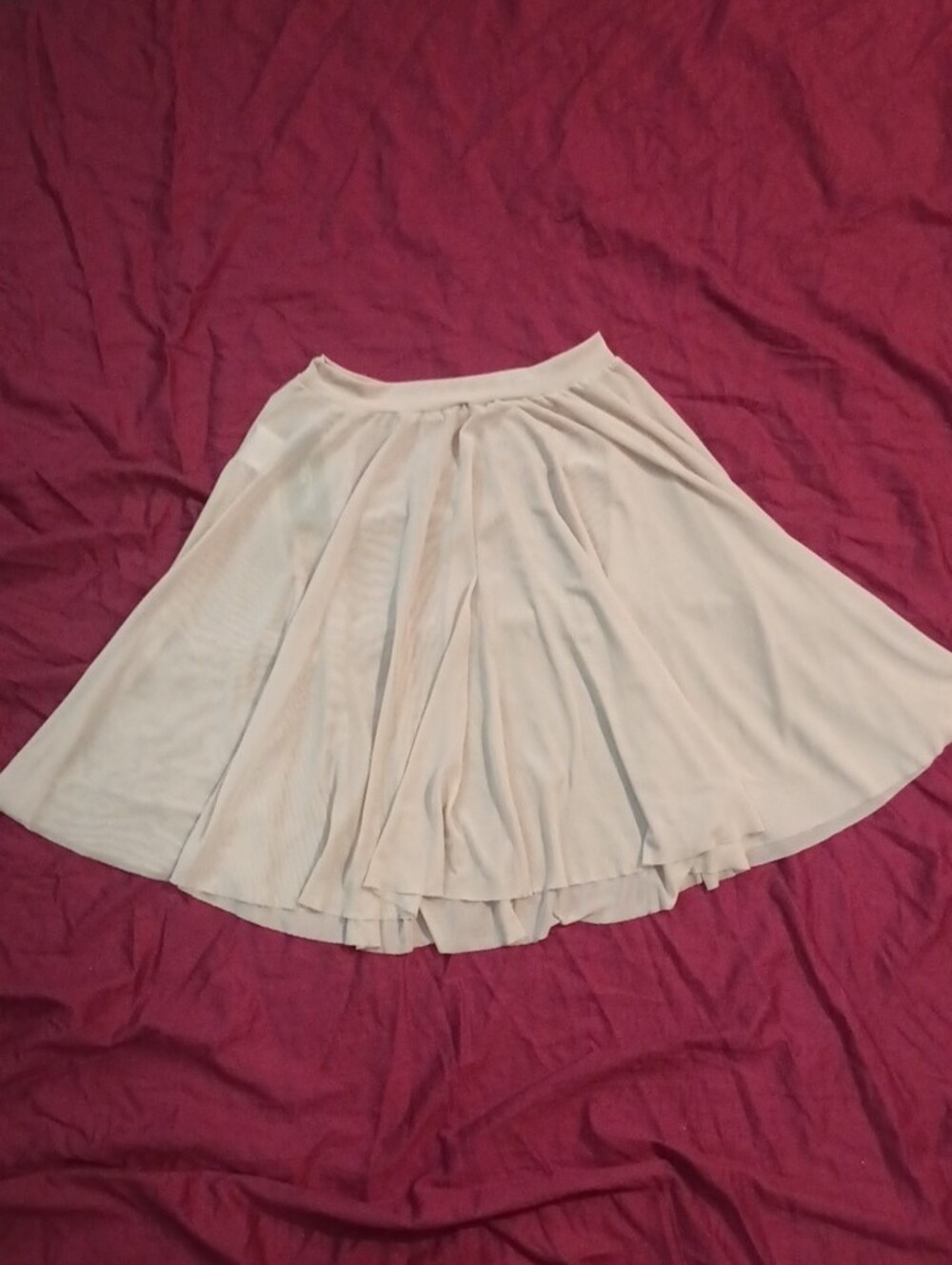 Dance Elite Light Cream Sheer Ballet Skirt Woman's Size LA New With Tags
